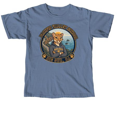 Pacific Valley School - Jade, a Blue Jean Comfort Colors Unisex Tee