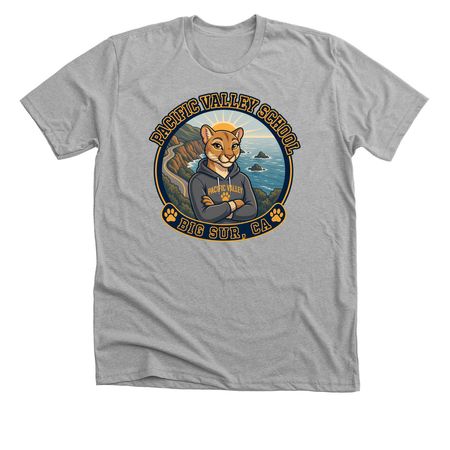 Pacific Valley School - Jade, a Athletic Heather Premium Unisex Tee