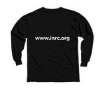 Block By Block Shirts, a Black Youth Long Sleeve Tee (back-view)