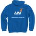 See through the stereotypes, a Royal Blue Pullover Hoodie (back-view)