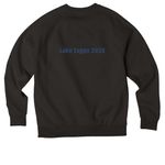 Tapps 2026, a Deep Black Allmade Organic CVC Crewneck Sweatshirt (back-view)