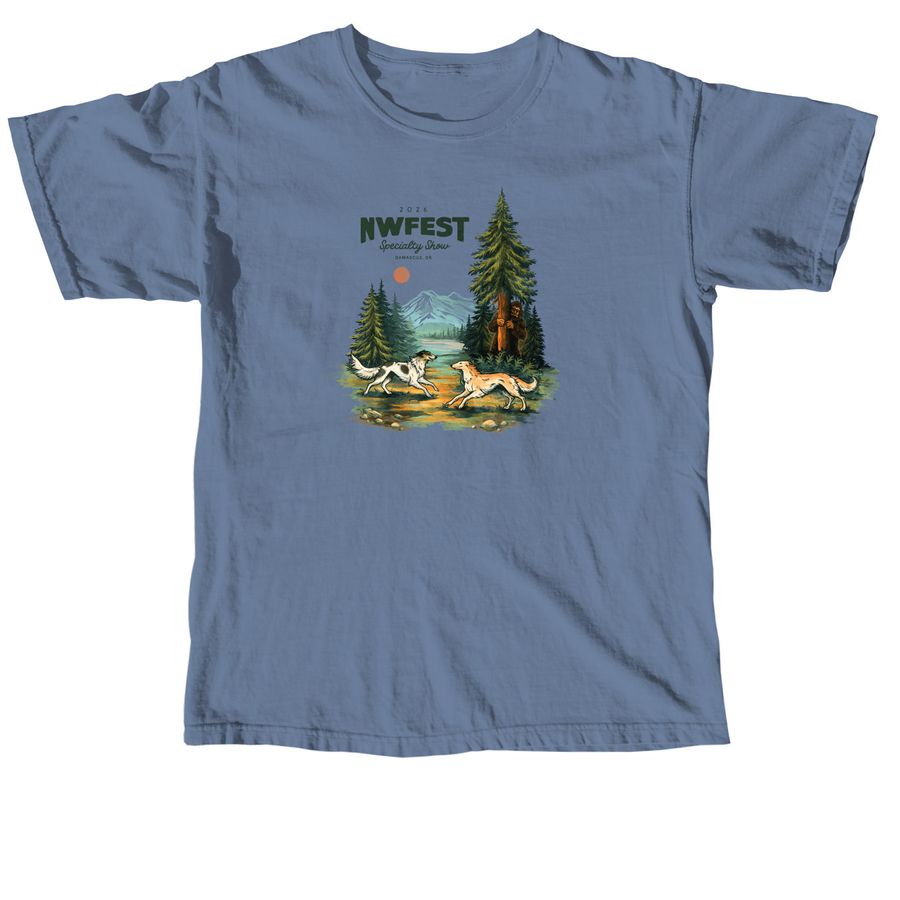 Front Logo Coat Color Swatch&nbsp;, a Blue Jean Comfort Colors Unisex Tee
