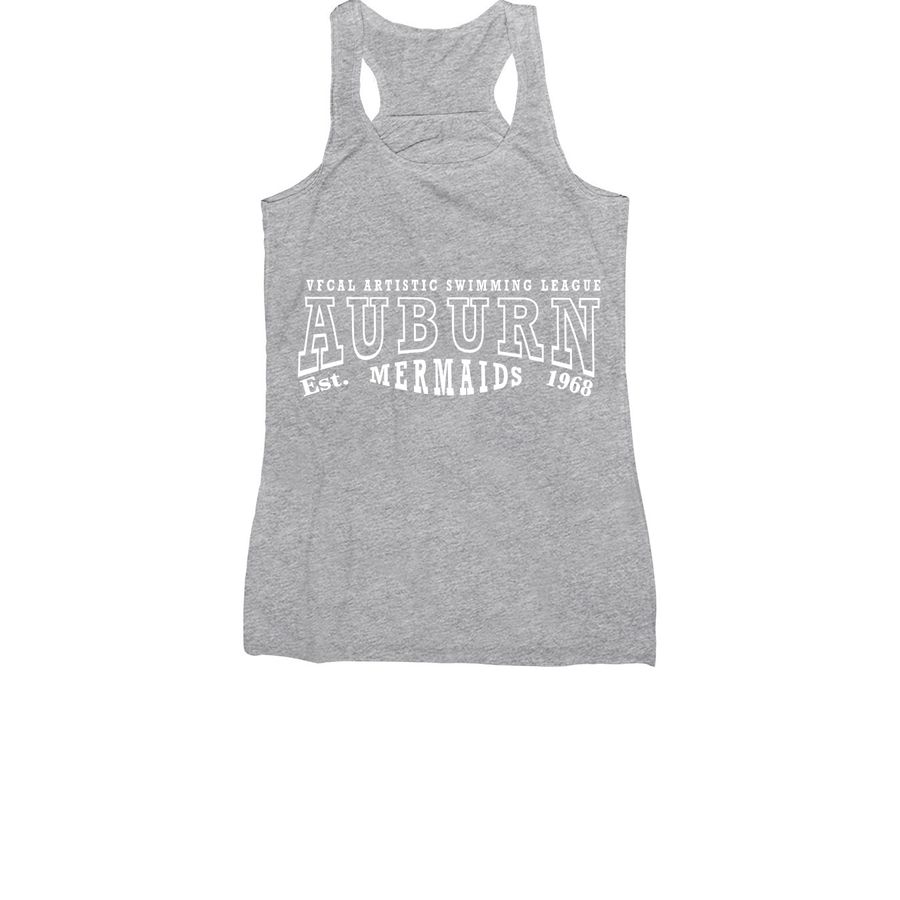 Auburn Mermaids, a Athletic Heather Women's Racerback