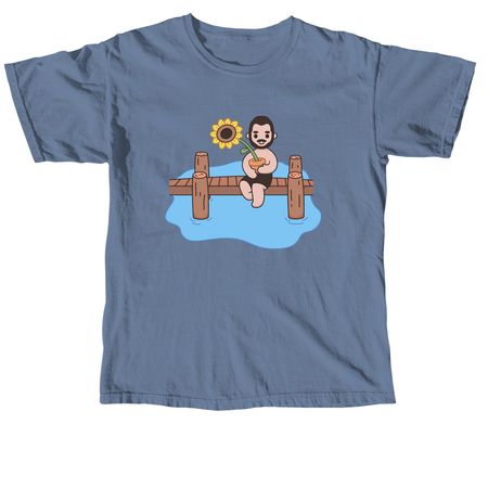 FINALLY RESTORED Cartoon Merch, a Blue Jean Comfort Colors Unisex Tee