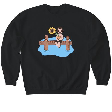 FINALLY RESTORED Cartoon Merch, a Black Softstyle Crewneck Sweatshirt
