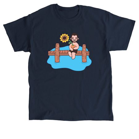 FINALLY RESTORED Cartoon Merch, a Navy Classic Unisex Tee