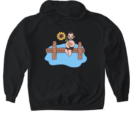 FINALLY RESTORED Cartoon Merch, a Black Gildan Softstyle Pullover Hoodie