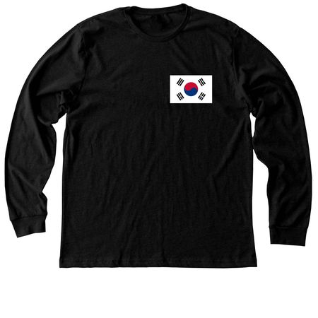 South Korea ?? Shirt, a Black Heather Premium Long Sleeve Tee