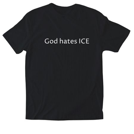 Fuck ICE, a Black Softstyle Cotton Tee
