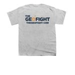 The Geofight Youth Tees, a Sport Grey Youth Unisex Tee (back-view)