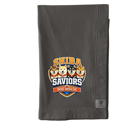 Shiba Saviors Blanket, a Pepper Comfort Colors Blanket