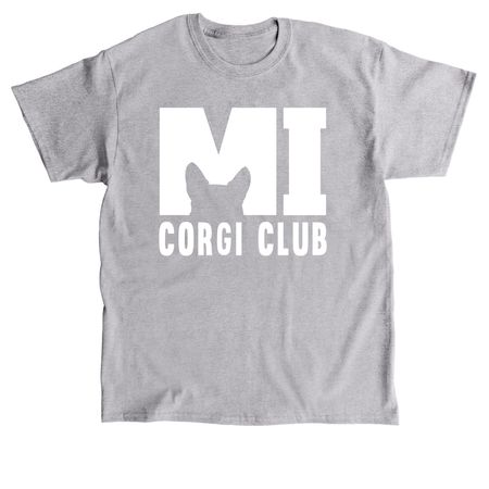Michigan Corgi Club Logo Merch, a Sport Grey Classic Unisex Tee