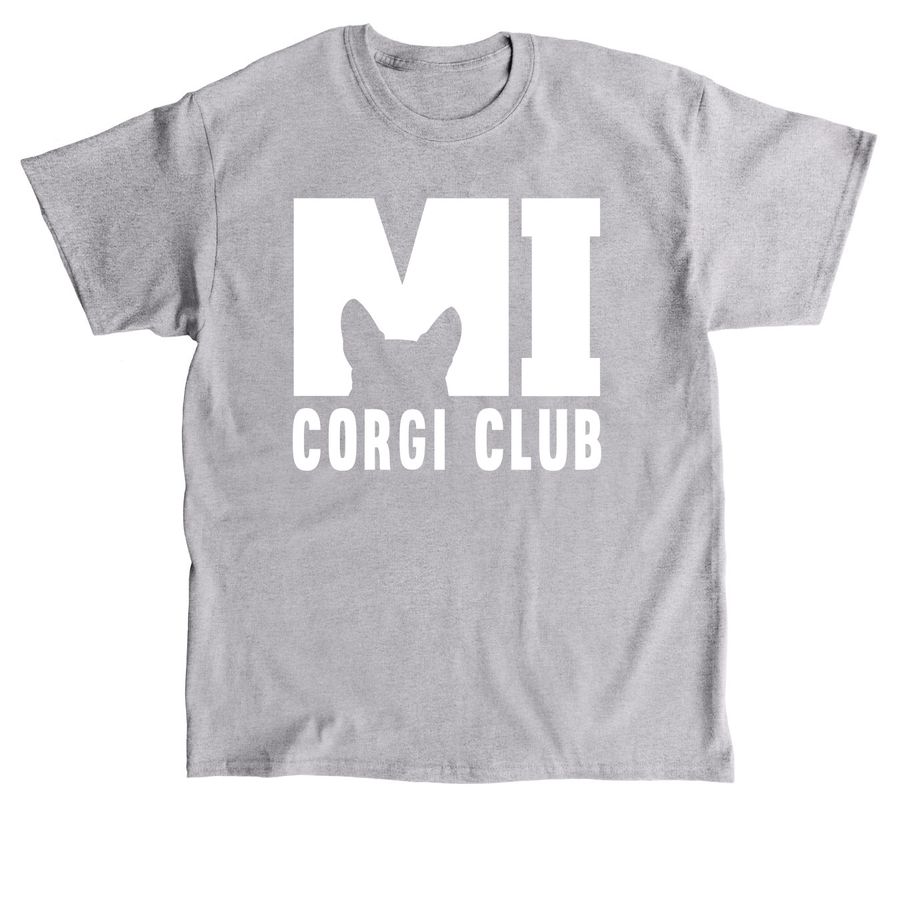 Michigan Corgi Club Logo Merch, a Sport Grey Classic Unisex Tee