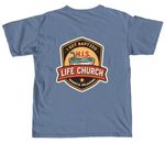 I got baptized, a Blue Jean Comfort Colors Unisex Tee (back-view)