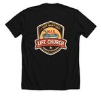 I got baptized, a Solid Black Blend Premium Unisex Tee (back-view)