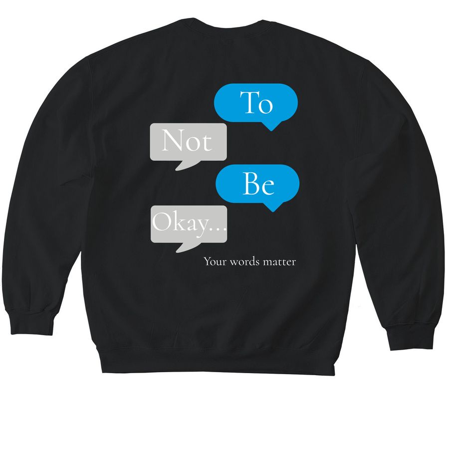 Still After Ky It's Okay, a Black Softstyle Crewneck Sweatshirt (back-view)