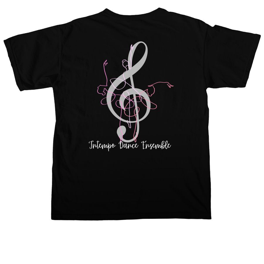 Grow Through what you Go Through, a Black Comfort Colors Unisex Tee (back-view)