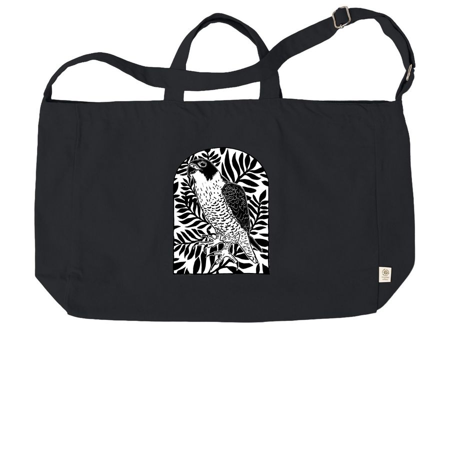 Peregrine Falcon, a Black Reclaimist G2G Tote Bag