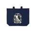 Peregrine Falcon Totes, a River Blue Navy Cotton Canvas Tote Bag