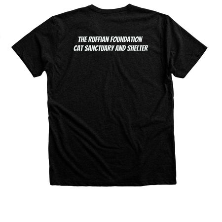 Vintage Logo Reversed&nbsp;, a Black Heather Premium Unisex Tee (back-view)