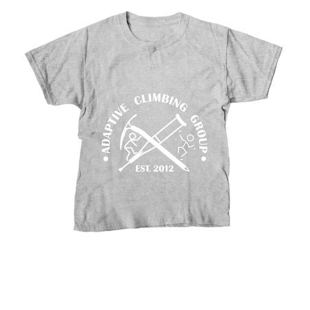 Adaptive Climbing Youth Shirts, a Sport Grey Youth Unisex Tee