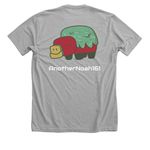 AnotherNoah161 Merch, a Athletic Heather Premium Unisex Tee (back-view)