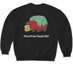 AnotherNoah161 Merch, a Black Softstyle Crewneck Sweatshirt (back-view)