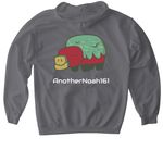 AnotherNoah161 Merch, a Charcoal Gildan Softstyle Pullover Hoodie (back-view)
