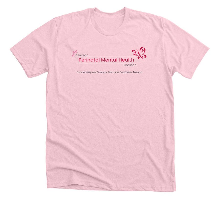 TPMC, a Heather Pink Premium Unisex Tee