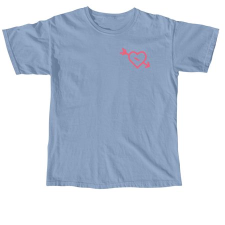 Wrangling Tiny Humans, a Washed Denim Comfort Colors Unisex Tee