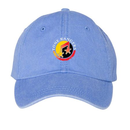 Hats, a Periwinkle Printed Pigment Dye Baseball Cap