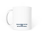 Landsharks and Lattes Mugs, a White Coffee Mug (back-view)