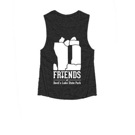 Friends Logo Shirts, a Dark Grey Heather Women's Muscle Tank