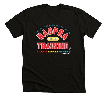 Repatriation Supporter - NAGPRA Training, a Solid Black Blend Premium Unisex Tee