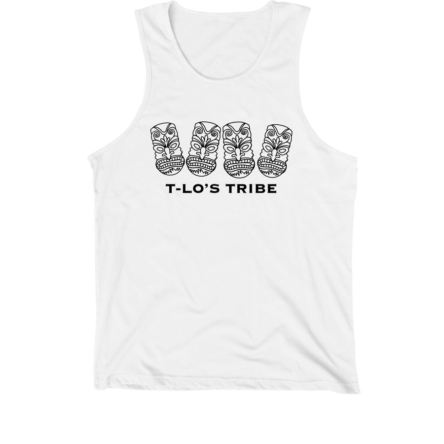 Black Logo- Tank Tops, a White Premium Cotton Tank