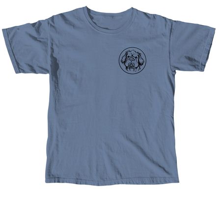 Bailey and her paci, a Blue Jean Comfort Colors Unisex Tee