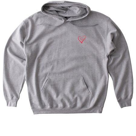 Classic Heart!, a Sport Grey Gildan Softstyle Pullover Hoodie