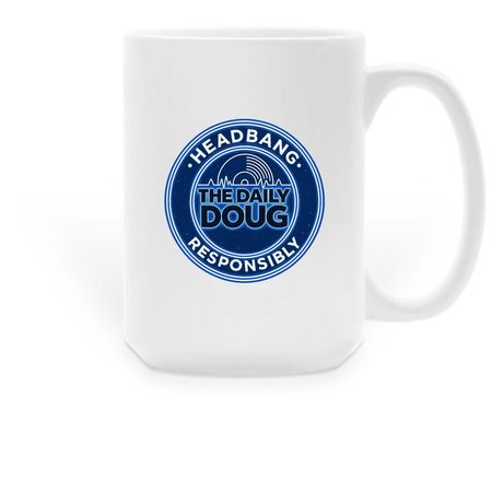 Headbang Responsibly- The Mug, a White Large Coffee Mug