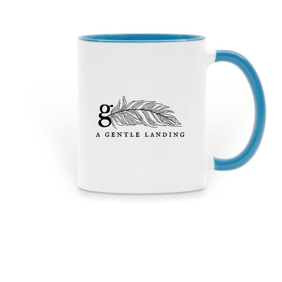 AGL Mug (Two-toned), a Light Blue Two-Tone Ceramic Mug