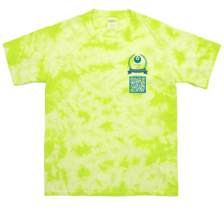 WINGS: Youth Field Trip T-shirt&nbsp;, a Lemon Lime Youth Crystal Tie Dye Tee