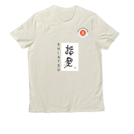ShiAtsu Calligraphy2, a White Sand Allmade Organic Cotton Unisex Tee