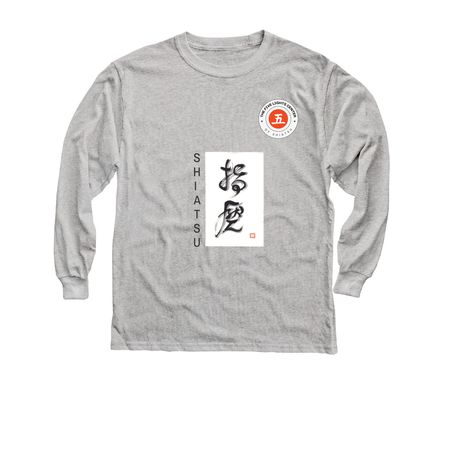 ShiAtsu Calligraphy2, a Sport Grey Youth Long Sleeve Tee