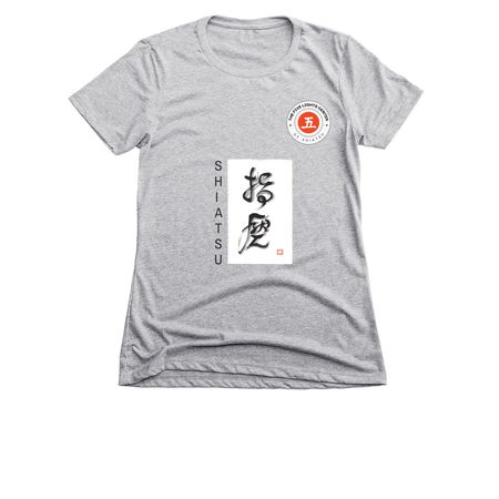 ShiAtsu Calligraphy2, a Dark Heather Grey Women's Slim Fit Tee