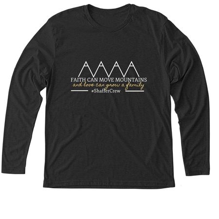 Faith Can Move Mountains | #ShafferCrew, a Vintage Black Triblend Long Sleeve Tee