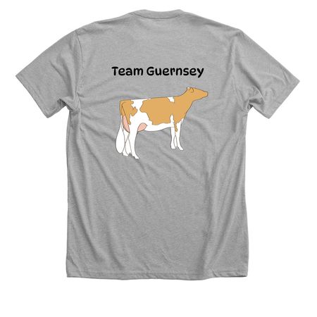 NEABSS Team Guernsey, a Athletic Heather Premium Unisex Tee (back-view)