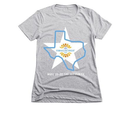 Family Retreat 2022, a Dark Heather Grey Women's Slim Fit Tee