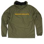 Windbreaker Jacket, a Army Quarter-Zip Windbreaker (back-view)