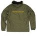 Windbreaker Jacket, a Army Quarter-Zip Windbreaker (back-view)
