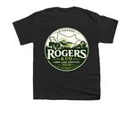 Rogers & Co. lawn care services&nbsp;, a Black Youth Unisex Tee (back-view)