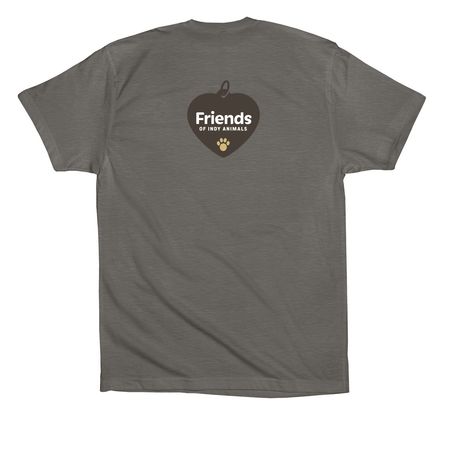 Howl & Wine Logo Tee, a Storm Premium Cotton Tee (back-view)